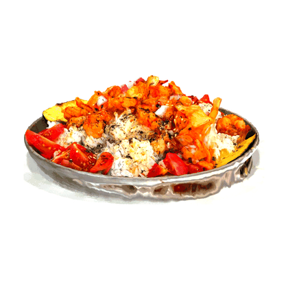 Cajun shrimp rice bowl